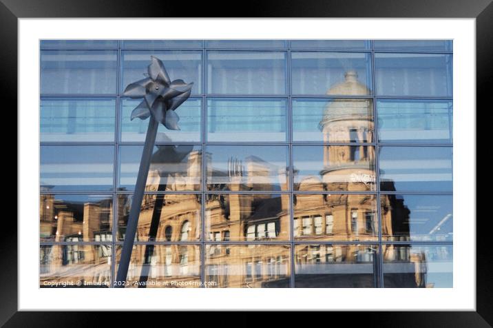 Vintage Corn Exchange Reflection, Manchester Framed Mounted Print by Imladris 