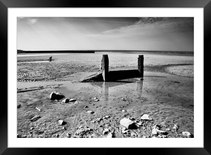 A desolate beach Framed Mounted Print by David McCulloch