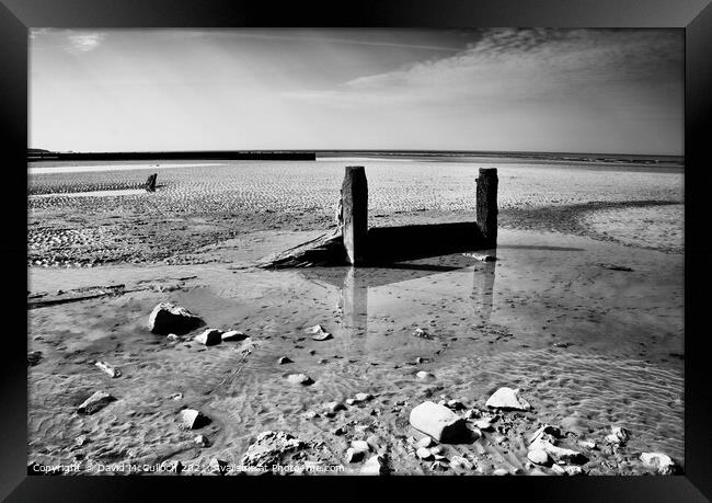 A desolate beach Framed Print by David McCulloch