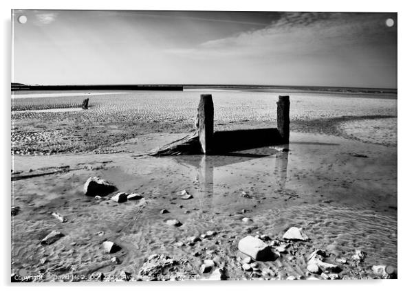 A desolate beach Acrylic by David McCulloch