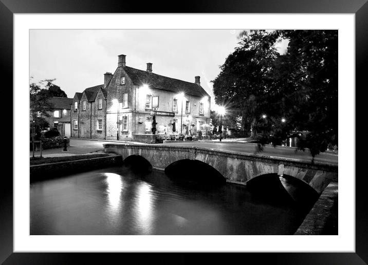 Nighttime Charm of Kingsbridge Inn Framed Mounted Print by Andy Evans Photos