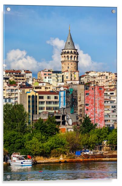 Istanbul Cityscape Acrylic by Artur Bogacki