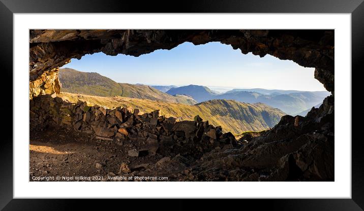 Preist's Hole Cave, Lake District Framed Mounted Print by Nigel Wilkins