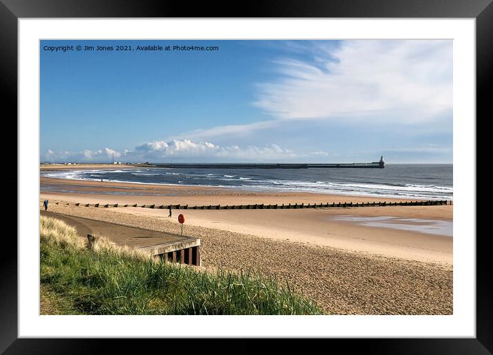 Spring Sunday at the Seaside Framed Mounted Print by Jim Jones
