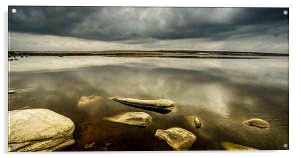 BE0012W - Whiteholme Reservoir - Wide Acrylic by Robin Cunningham