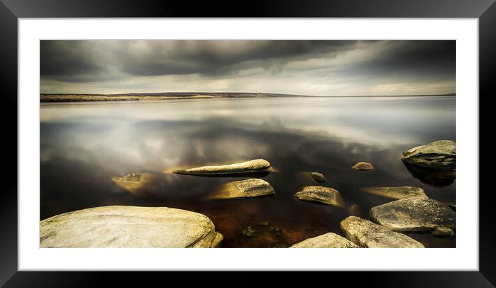 BE0005W - Calm Before The Storm - Wide Framed Mounted Print by Robin Cunningham