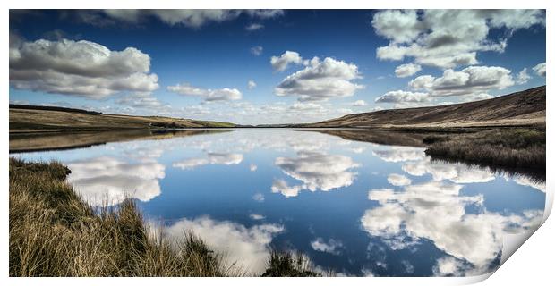 BE0014W - Withens Clough Reservoir - Wide Print by Robin Cunningham
