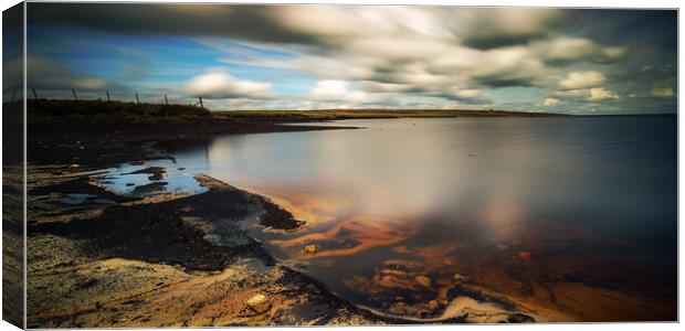 BE0021W - Whiteholme Reservoir - Wide Canvas Print by Robin Cunningham