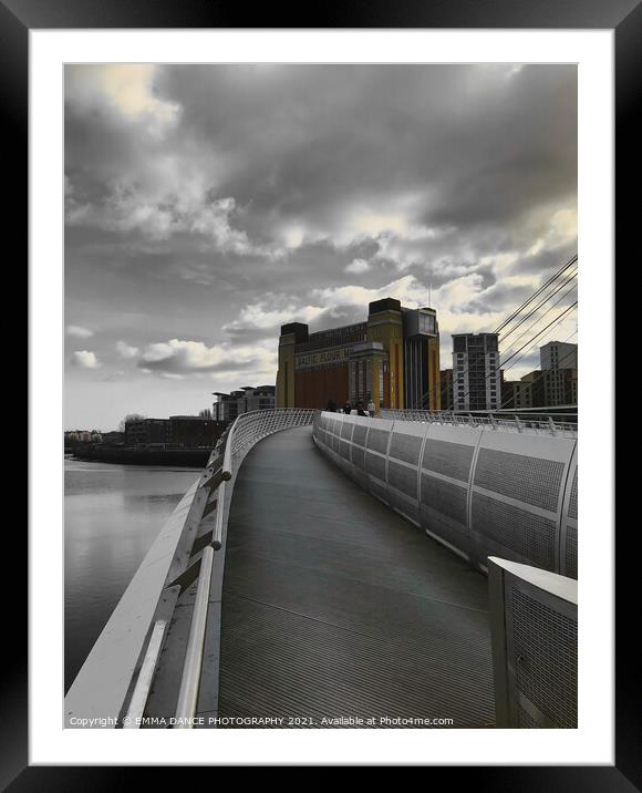 Gateshead Millennium Bridge Framed Mounted Print by EMMA DANCE PHOTOGRAPHY