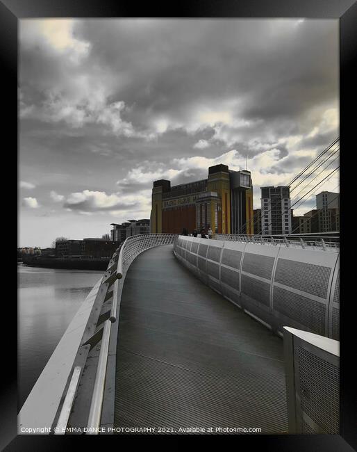 Gateshead Millennium Bridge Framed Print by EMMA DANCE PHOTOGRAPHY