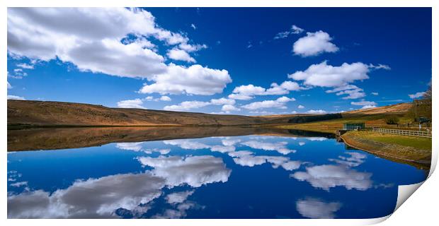 BE0018W - Withens Clough Reservoir - Wide Print by Robin Cunningham