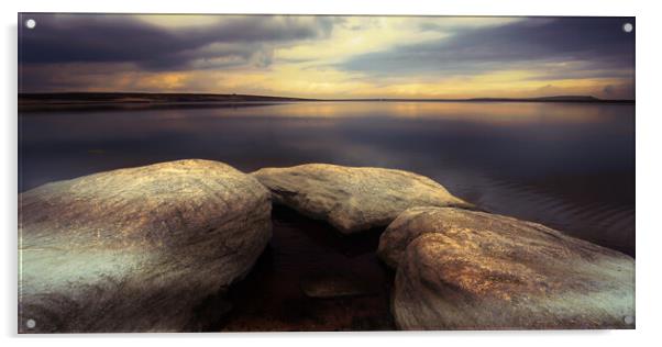 BE0017W - Whiteholme Reservoir - Wide Acrylic by Robin Cunningham