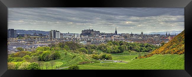Edinburgh Panorama Framed Print by Tom Gomez