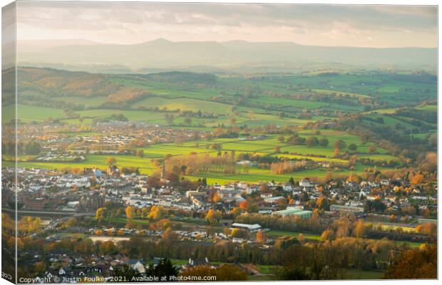 Monmouth, Wales Canvas Print by Justin Foulkes