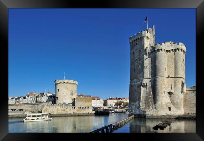 Vieux-Port, Old Harbour at La Rochelle, France Framed Print by Arterra 