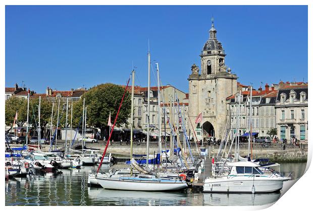 Grosse Horloge at La Rochelle, France Print by Arterra 