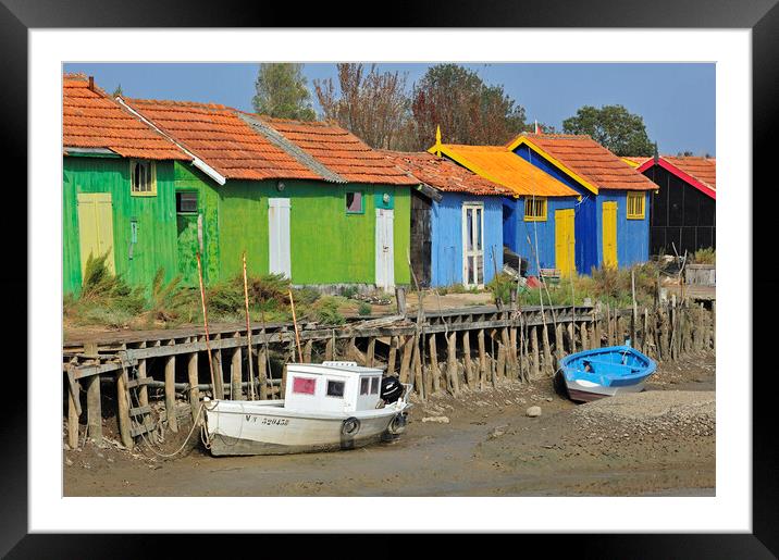 Harbour at Le Chateau-d'Oleron, France Framed Mounted Print by Arterra 