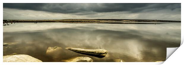 BE0012P - Whiteholme Reservoir - Panorama Print by Robin Cunningham