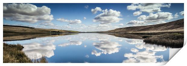 BE0014P - Withens Clough Reservoir - Panorama Print by Robin Cunningham