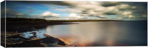 BE0021P - Whiteholme Reservoir - Panorama Canvas Print by Robin Cunningham