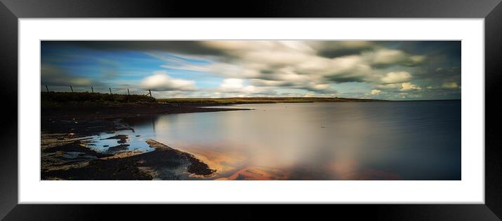 BE0021P - Whiteholme Reservoir - Panorama Framed Mounted Print by Robin Cunningham