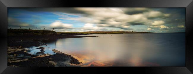 BE0021P - Whiteholme Reservoir - Panorama Framed Print by Robin Cunningham