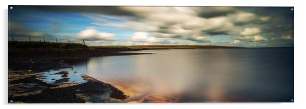 BE0021P - Whiteholme Reservoir - Panorama Acrylic by Robin Cunningham