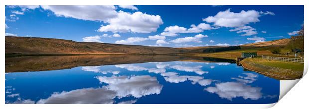 BE0018P - Withens Clough Reservoir - Panorama Print by Robin Cunningham