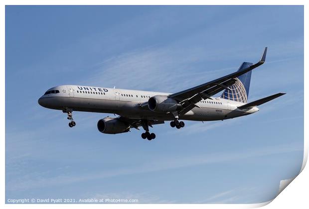 United Airlines Boeing 757-224                   Print by David Pyatt