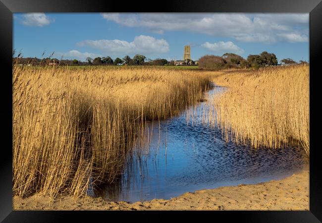 Covehithe Benacre broad suffolk Framed Print by Kevin Snelling