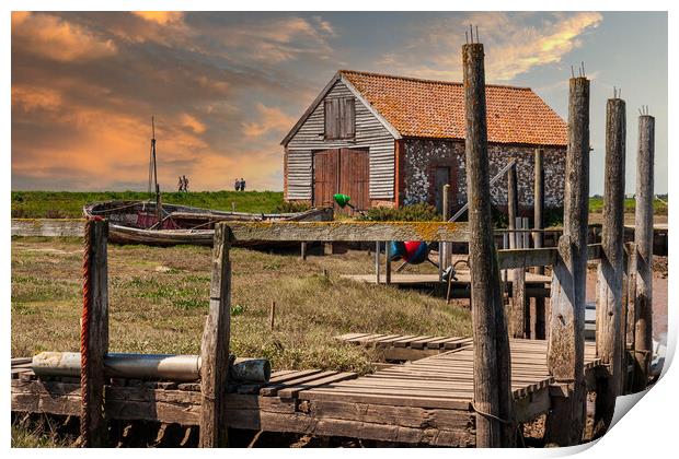 Rustic Charm by the Coast Print by Kevin Snelling