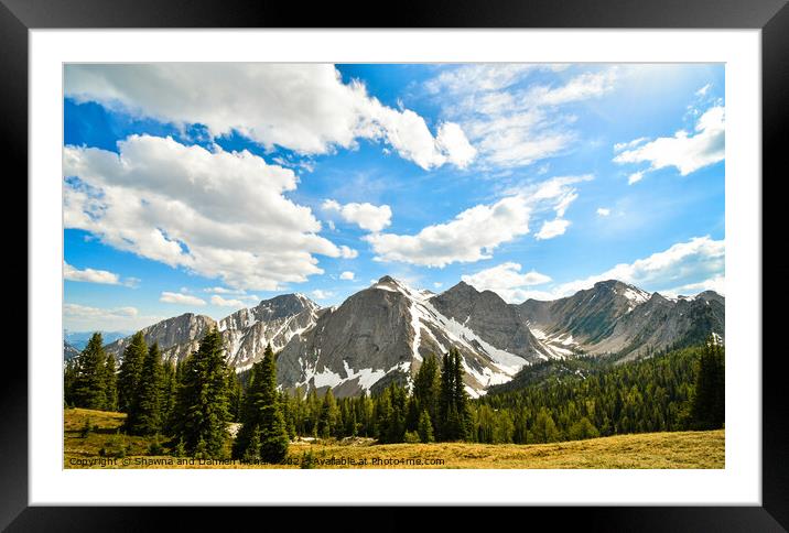 Mount Aeneas British Columbia Canada Framed Mounted Print by Shawna and Damien Richard