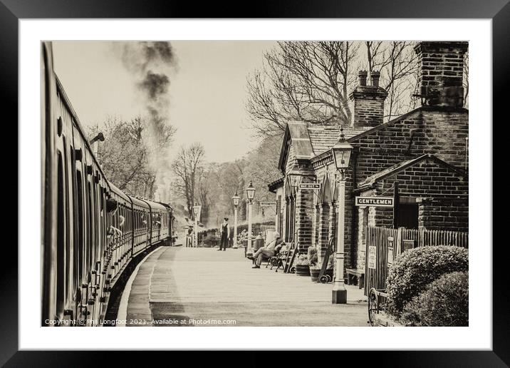 Oakworth Station West Yorkshire Framed Mounted Print by Phil Longfoot