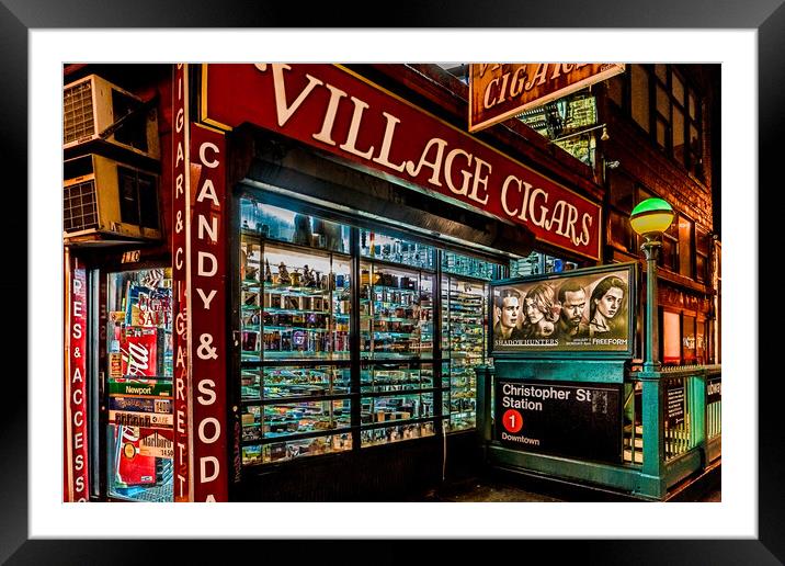 Village Cigars Framed Mounted Print by Chris Lord