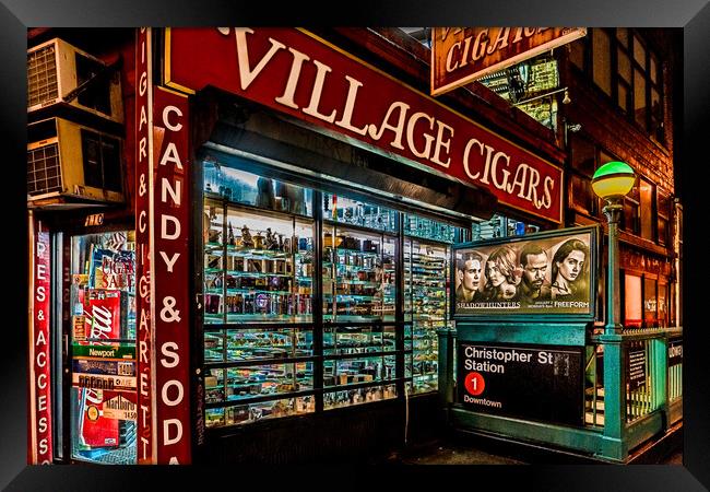Village Cigars Framed Print by Chris Lord
