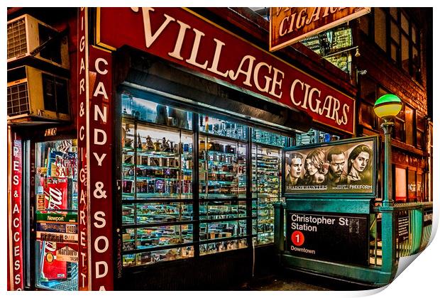 Village Cigars Print by Chris Lord