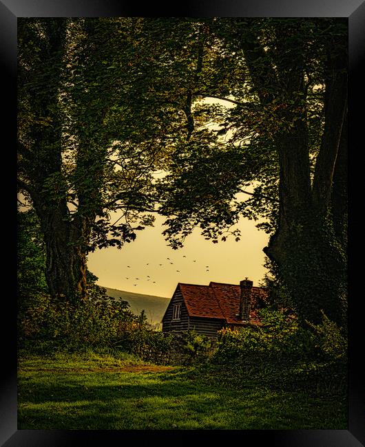 The House By The Forest Framed Print by Chris Lord