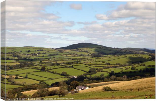 Black Mountain Canvas Print by Glyn Evans