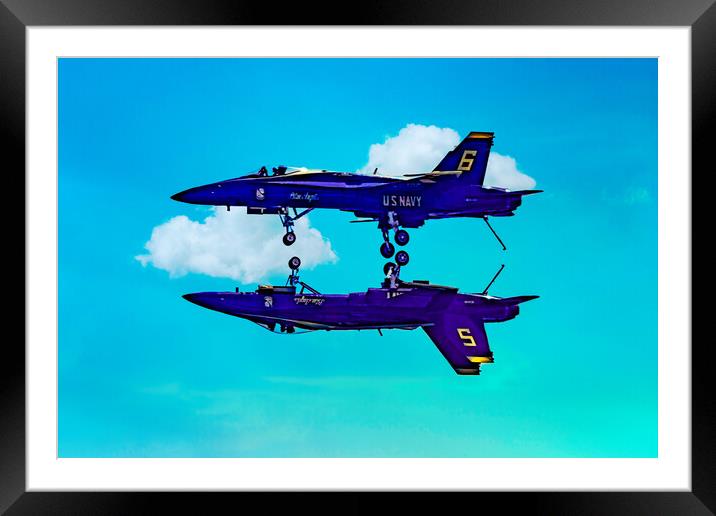 Two Clouds, Two Angels Framed Mounted Print by Chris Lord