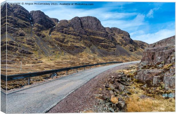 Bealach na Ba (Pass of the Cattle) Canvas Print by Angus McComiskey