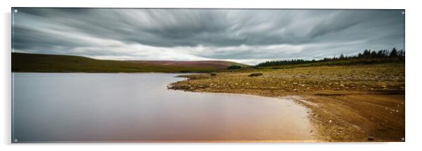 FA0001P - Gorple Lower Reservoir - Panorama Acrylic by Robin Cunningham