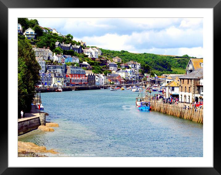 Looe at Cornwall in England, UK. Framed Mounted Print by john hill