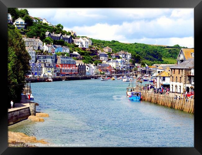 Looe at Cornwall in England, UK. Framed Print by john hill