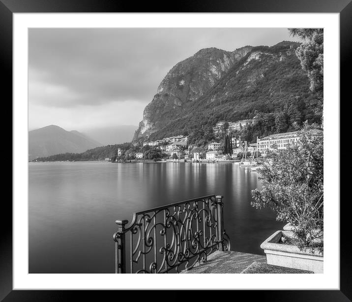 Menaggio and Lake Como Framed Mounted Print by Alan Le Bon