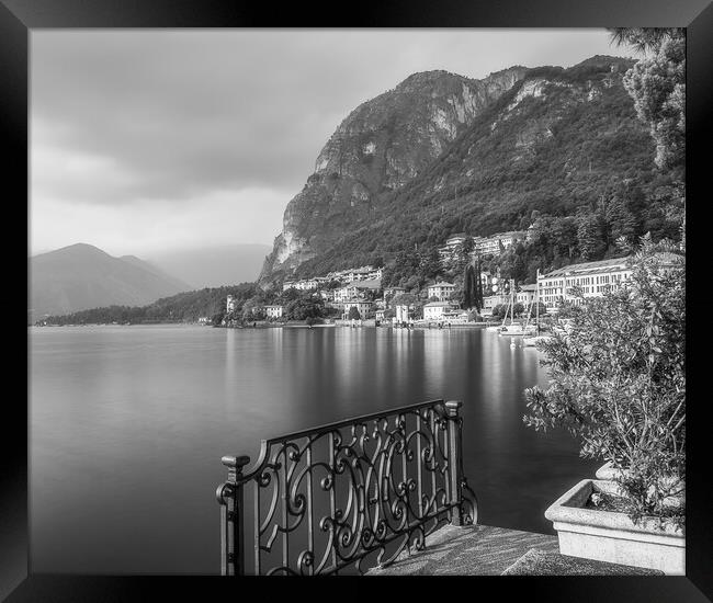 Menaggio and Lake Como Framed Print by Alan Le Bon