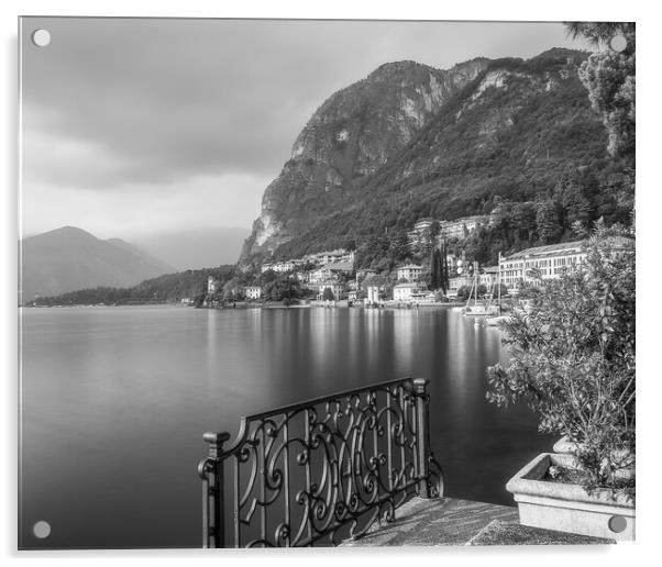 Menaggio and Lake Como Acrylic by Alan Le Bon