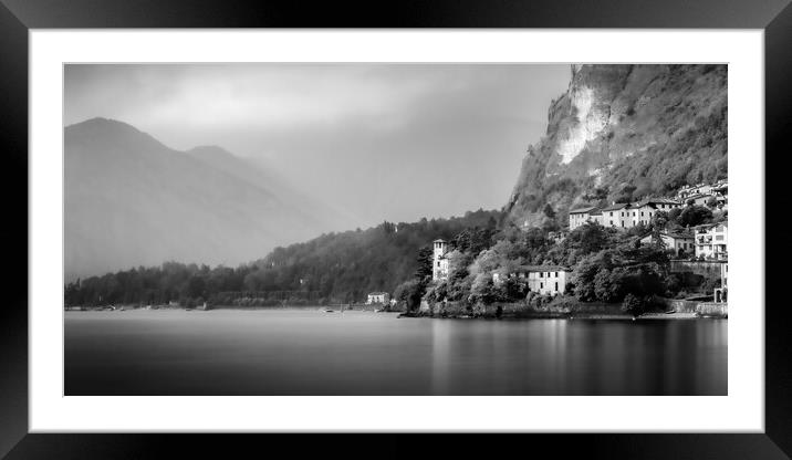 Menaggio Lake Como Framed Mounted Print by Alan Le Bon