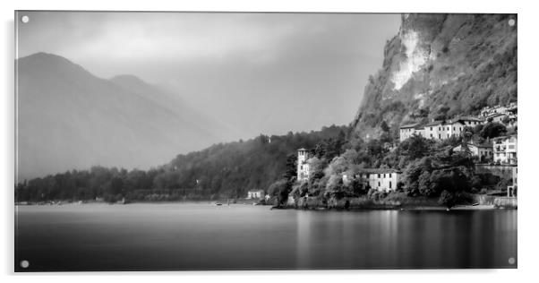 Menaggio Lake Como Acrylic by Alan Le Bon