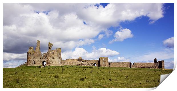 Dunstanburgh Castle Print by Lynne Morris (Lswpp)