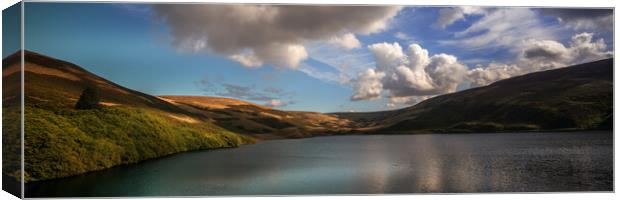 GM0002P - Wessenden Reservoir - Panorama Canvas Print by Robin Cunningham
